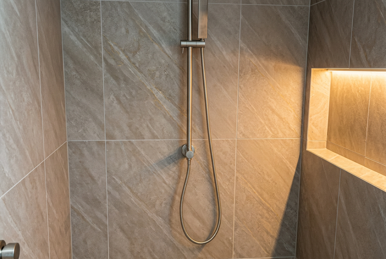 Stone-Look Shower