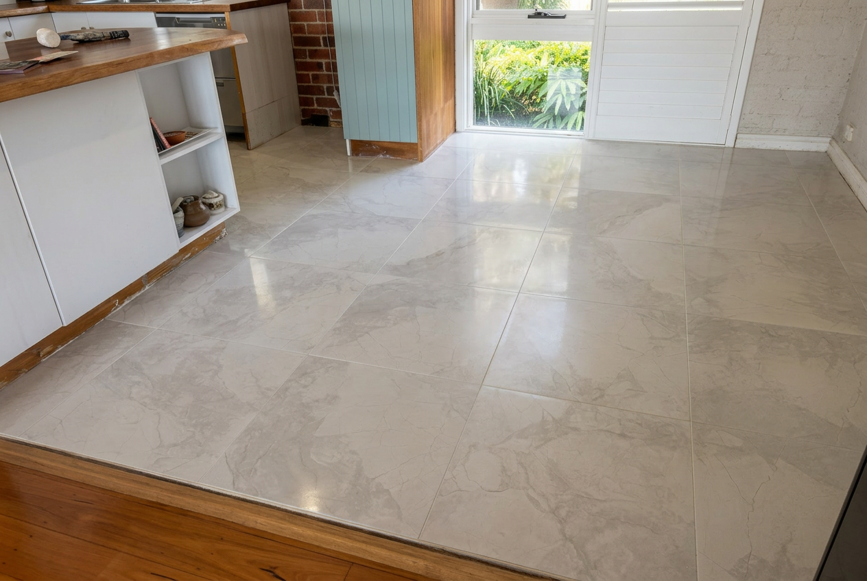 Marble-Look Open Plan Floor, Copacabana